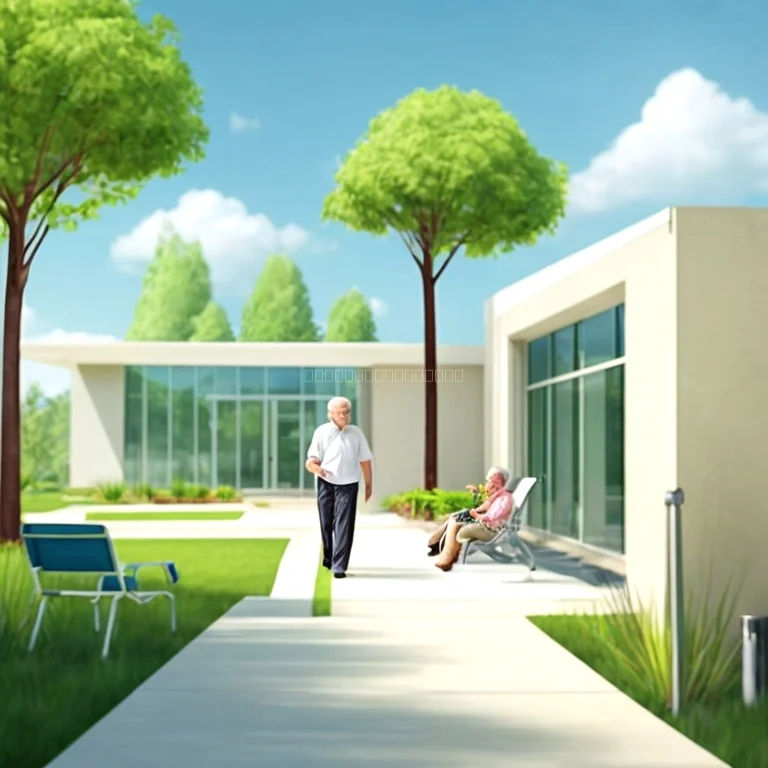 庭園でリラックスするシニア